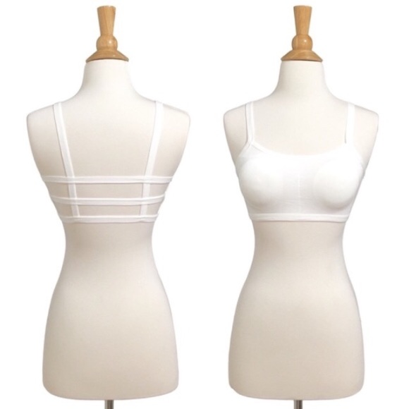 Strappy Back Caged Padded Bralette - Picture 4 of 4